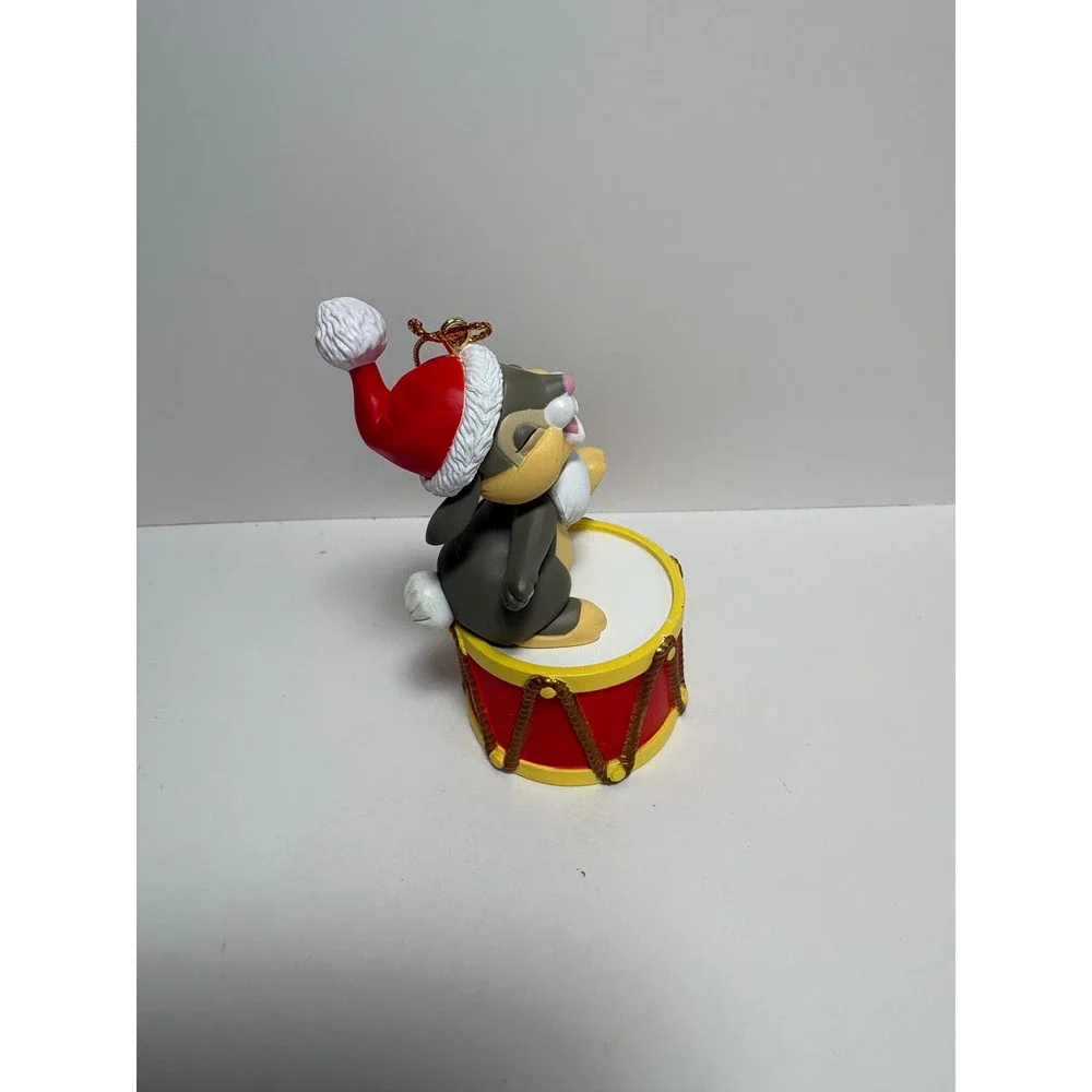 Disney Christmas Magic Thumper Rabbit on Drum Ornament Bambi Holiday w Box
